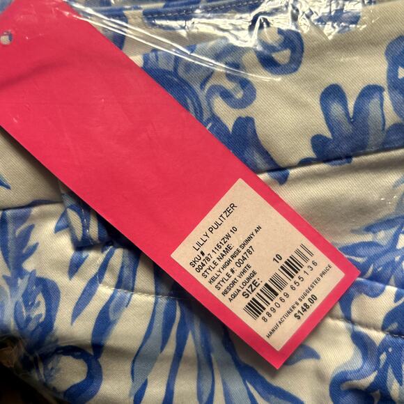 Lilly Pulitzer Kelly High Rise Skinny Ankle Pant Womens Size 10 Resort White NWT - Picture 3 of 4